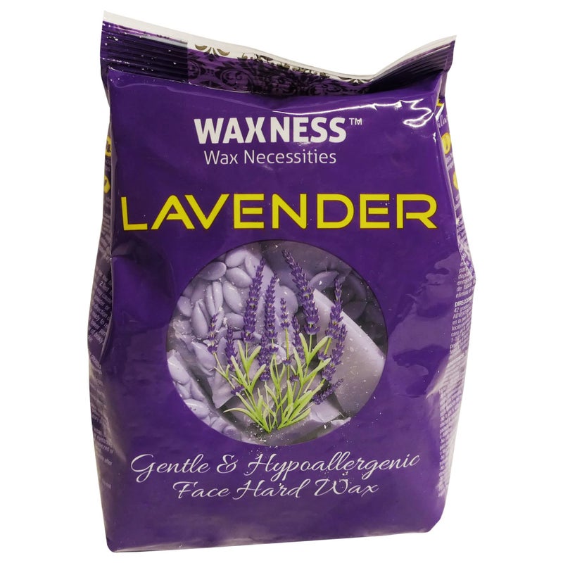 wax necessities Waxness Premium Luxury Lavender Face Hard Wax Beads 0.8 lb / 400g - Image 2